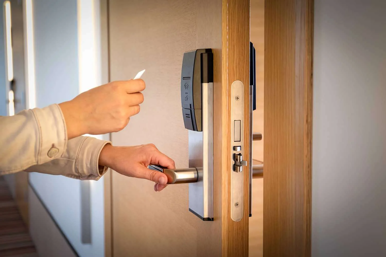 ouvrir une porte avec une radio